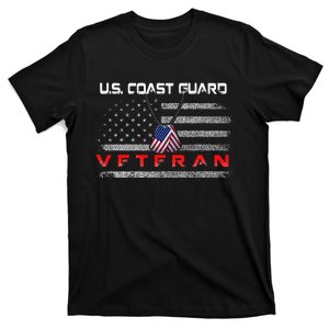 Us Coast Guard Veteran Veteran Flag T-Shirt