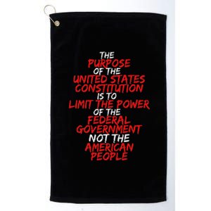 Us Constitution Gift Constitution Clarification Platinum Collection Golf Towel