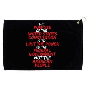 Us Constitution Gift Constitution Clarification Grommeted Golf Towel