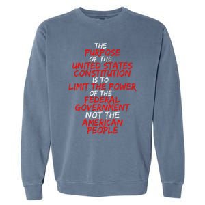 Us Constitution Gift Constitution Clarification Garment-Dyed Sweatshirt