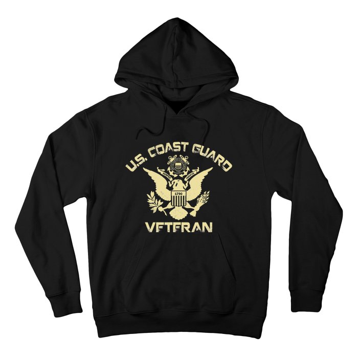 U.S. Coast Guard Veteran Eagle Vintage Veterans Day Hoodie