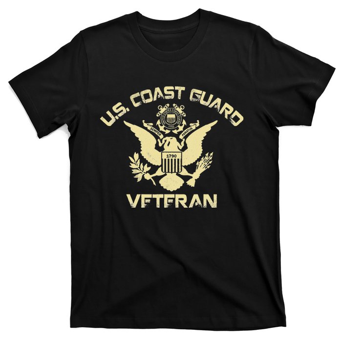 U.S. Coast Guard Veteran Eagle Vintage Veterans Day T-Shirt