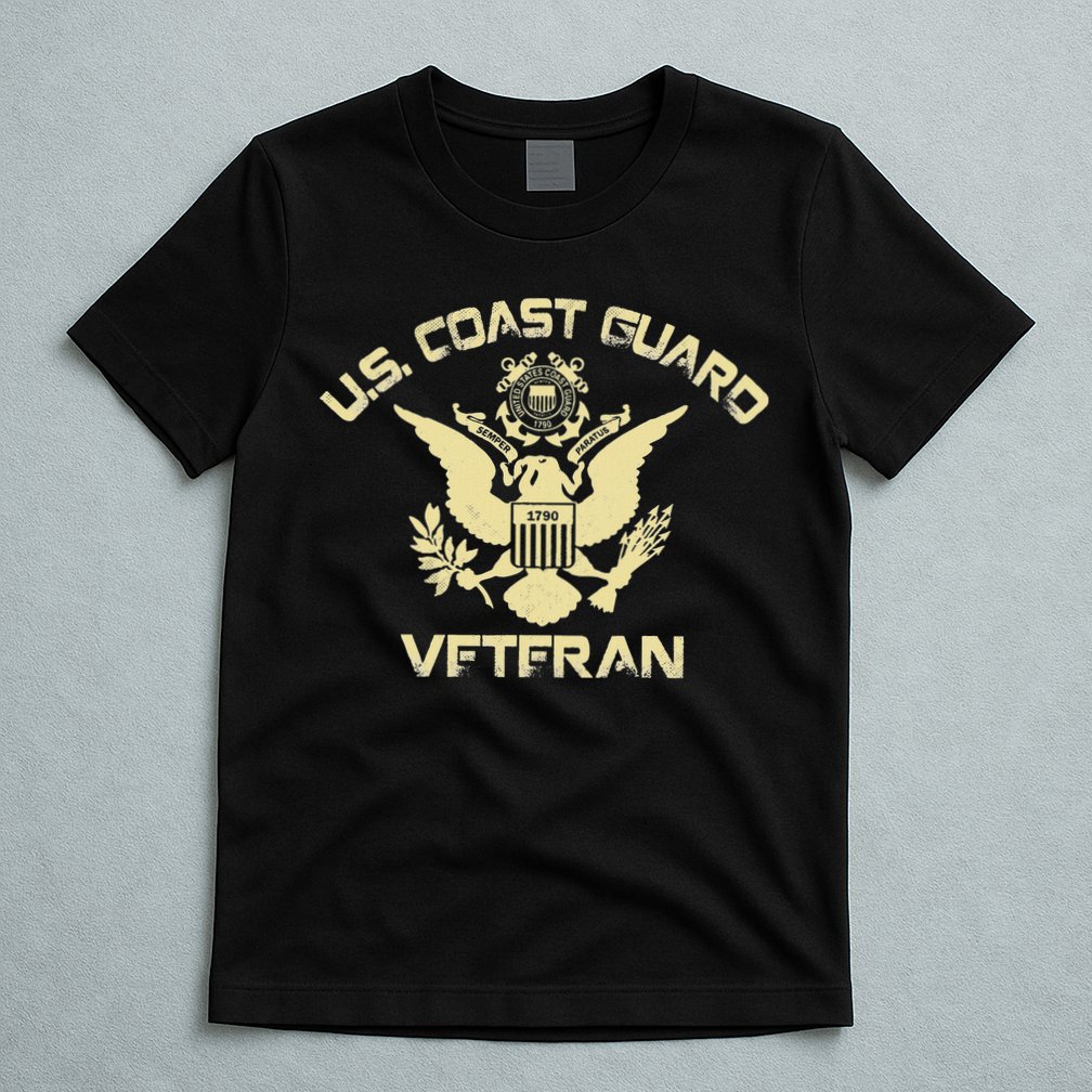 U.S. Coast Guard Veteran Eagle Vintage Veterans Day T-Shirt