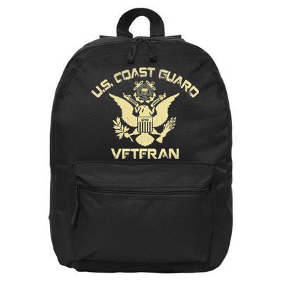 U.S. Coast Guard Veteran Eagle Vintage Veterans Day 16 in Basic Backpack