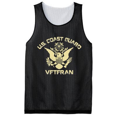 U.S. Coast Guard Veteran Eagle Vintage Veterans Day Mesh Reversible Basketball Jersey Tank