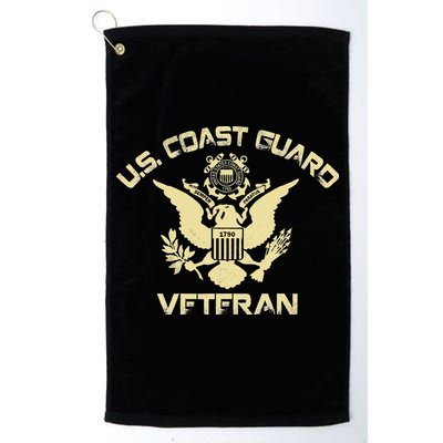 U.S. Coast Guard Veteran Eagle Vintage Veterans Day Golf Towel