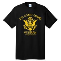 U.S. Coast Guard Veteran Eagle Vintage Veterans Day Tall T-Shirt