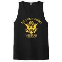 U.S. Coast Guard Veteran Eagle Vintage Veterans Day PosiCharge Competitor Tank