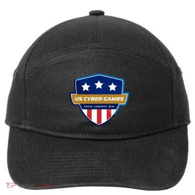 Us Cyber Games Play Compete Pwn 7-Panel Snapback Hat