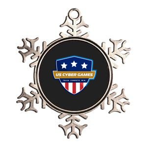 Us Cyber Games Play Compete Pwn Metallic Star Ornament