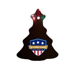 Us Cyber Games Play Compete Pwn Ceramic Tree Ornament