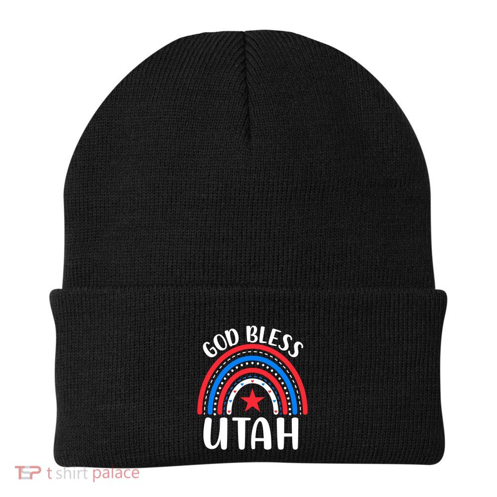 Utah Cute Gift I Love Utah Usa Gift Beanie