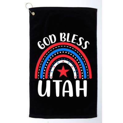 Utah Cute Gift I Love Utah Usa Gift Golf Towel
