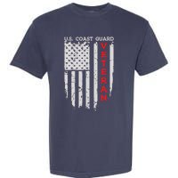 Us Coast Guard Veteran Uscg American Flag Garment-Dyed Heavyweight T-Shirt