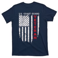 Us Coast Guard Veteran Uscg American Flag T-Shirt