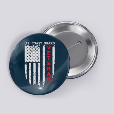 Us Coast Guard Veteran Uscg American Flag Button