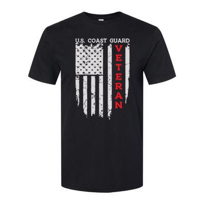 Us Coast Guard Veteran Uscg American Flag Softstyle® CVC T-Shirt