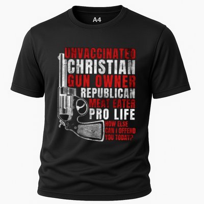 Unvaccinated Christian Gun Owner Republican Meat Eater Performance Shirt