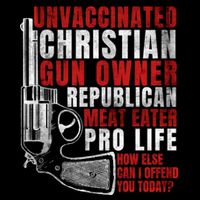 Unvaccinated Christian Gun Owner Republican Meat Eater 16 in Basic Backpack