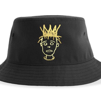Urban Crown Graffiti Art Streetwear Expressive Drip Ink Sustainable Bucket Hat