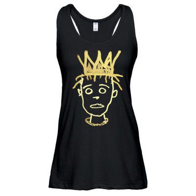 Urban Crown Graffiti Art Streetwear Expressive Drip Ink Ladies Essential Flowy Tank