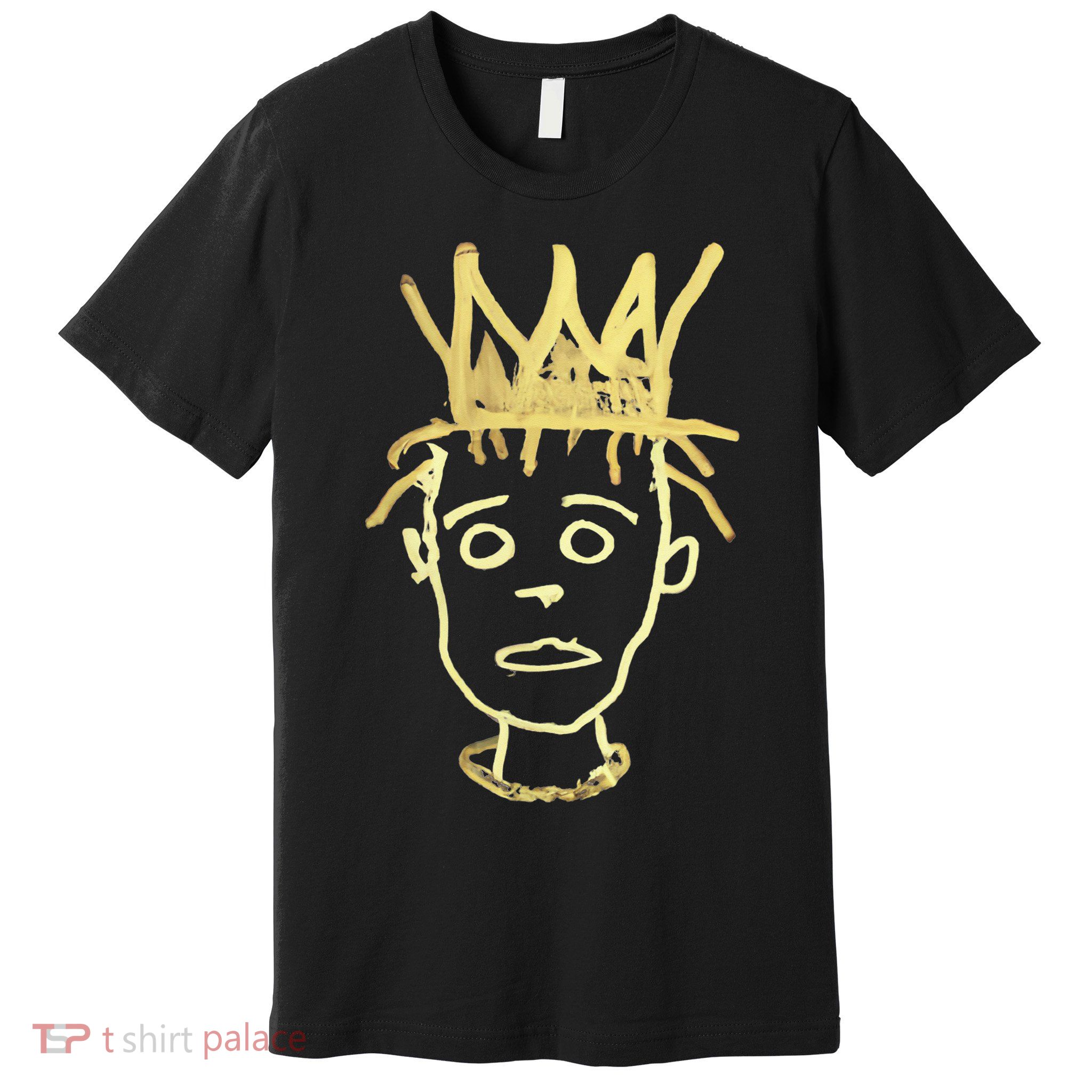 Urban Crown Graffiti Art Streetwear Expressive Drip Ink Premium T-Shirt