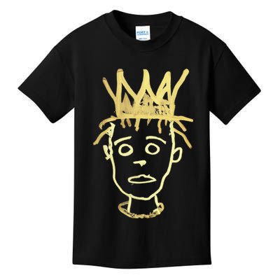 Urban Crown Graffiti Art Streetwear Expressive Drip Ink Kids T-Shirt