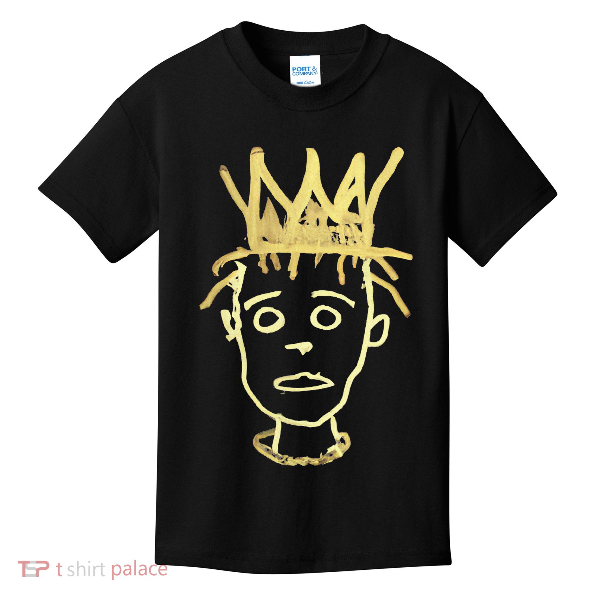 Urban Crown Graffiti Art Streetwear Expressive Drip Ink Kids T-Shirt