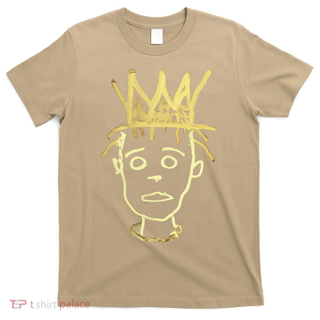 Urban Crown Graffiti Art Streetwear Expressive Drip Ink T-Shirt