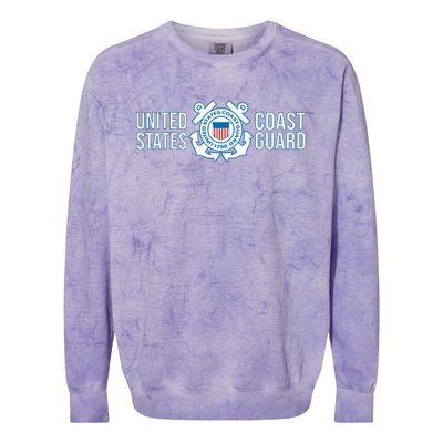 US COAST GUARD USCG UNITED STATES ANCHOR Colorblast Crewneck Sweatshirt