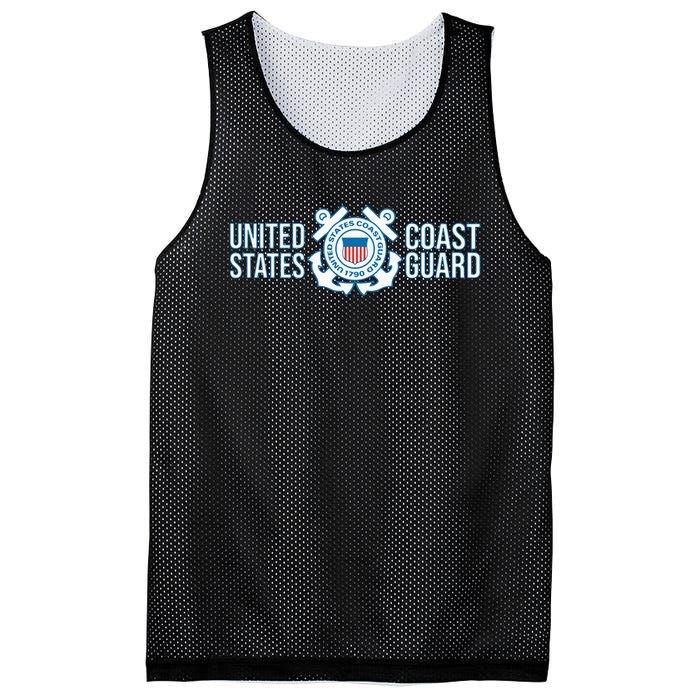 US COAST GUARD USCG UNITED STATES ANCHOR Mesh Reversible Basketball Jersey Tank