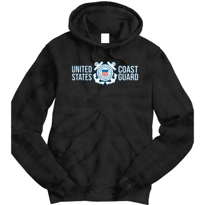 US COAST GUARD USCG UNITED STATES ANCHOR Tie Dye Hoodie