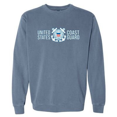 US COAST GUARD USCG UNITED STATES ANCHOR Garment-Dyed Sweatshirt