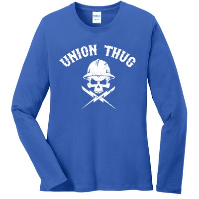 Union Cool Gift Laborers Union Gift Ladies Long Sleeve Shirt