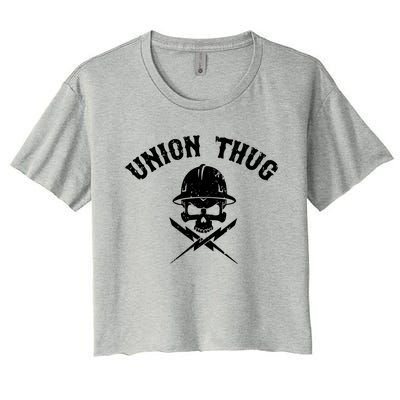 Union Cool Gift Laborers Union Gift Women's Crop Top Tee