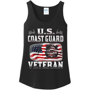 U.S. Coast Guard Veteran Vet Ladies Essential Tank