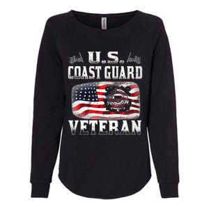 U.S. Coast Guard Veteran Vet Womens California Wash Sweatshirt