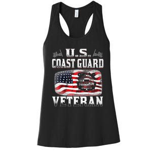 U.S. Coast Guard Veteran Vet Women's Racerback Tank