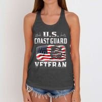 U.S. Coast Guard Veteran Vet Women's Knotted Racerback Tank