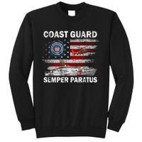 U.S. Coast Guard USCG SEMPER PARATUS Flag Vintage Pullover Hoodie Sweatshirt