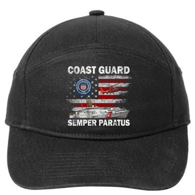 U.S. Coast Guard USCG SEMPER PARATUS Flag Vintage Pullover Hoodie 7-Panel Snapback Hat