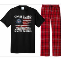 U.S. Coast Guard USCG SEMPER PARATUS Flag Vintage Pullover Hoodie Pajama Set