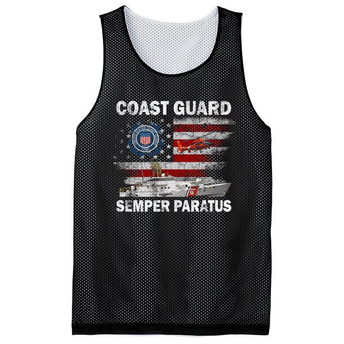 U.S. Coast Guard USCG SEMPER PARATUS Flag Vintage Pullover Hoodie Mesh Reversible Basketball Jersey Tank