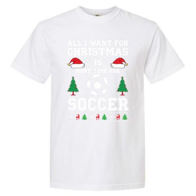 Ugly Christmas Great Gift Soccer Winter Sport Lover Xmas Gift Garment-Dyed Heavyweight T-Shirt