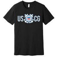 Us Coast Guard Uscg United States Anchor Premium T-Shirt