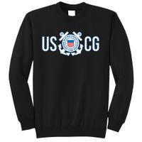 Us Coast Guard Uscg United States Anchor Tall Sweatshirt