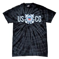 Us Coast Guard Uscg United States Anchor Tie-Dye T-Shirt