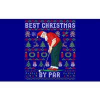 Ugly Christmas Golf Santa Claus Pun Gift Bumper Sticker