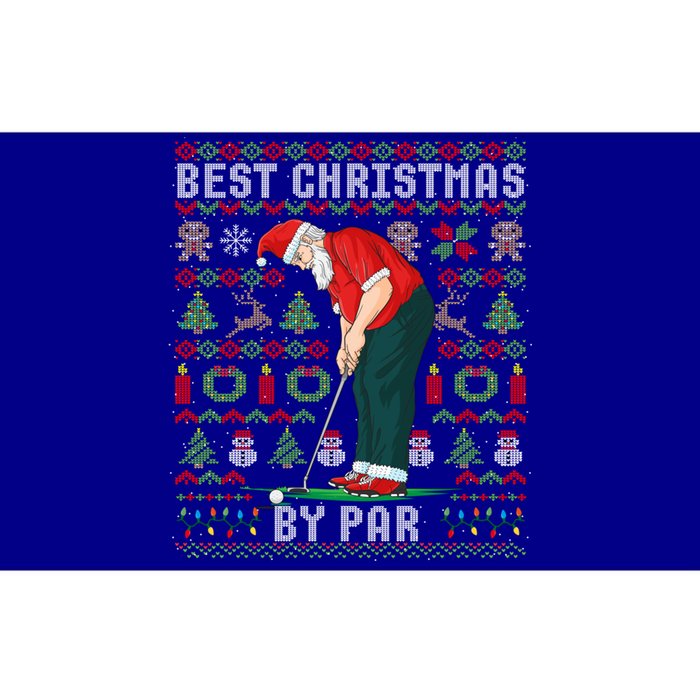 Ugly Christmas Golf Santa Claus Pun Gift Bumper Sticker