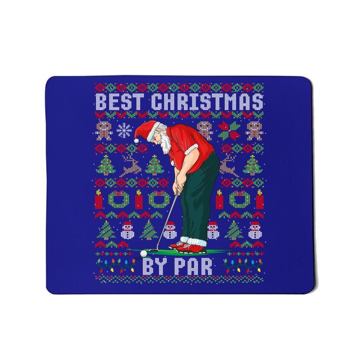 Ugly Christmas Golf Santa Claus Pun Gift Mousepad